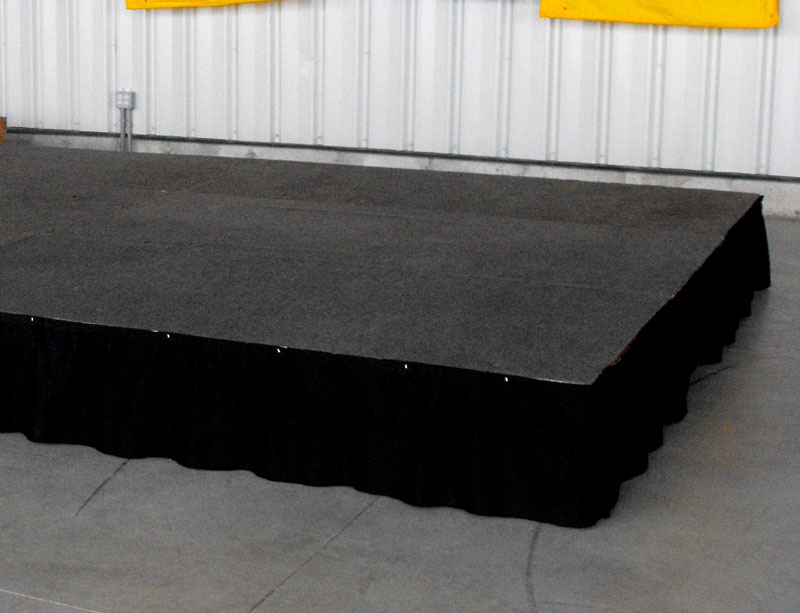 Black Stage Carpet (by the sq ft) rentals online - $0/day
