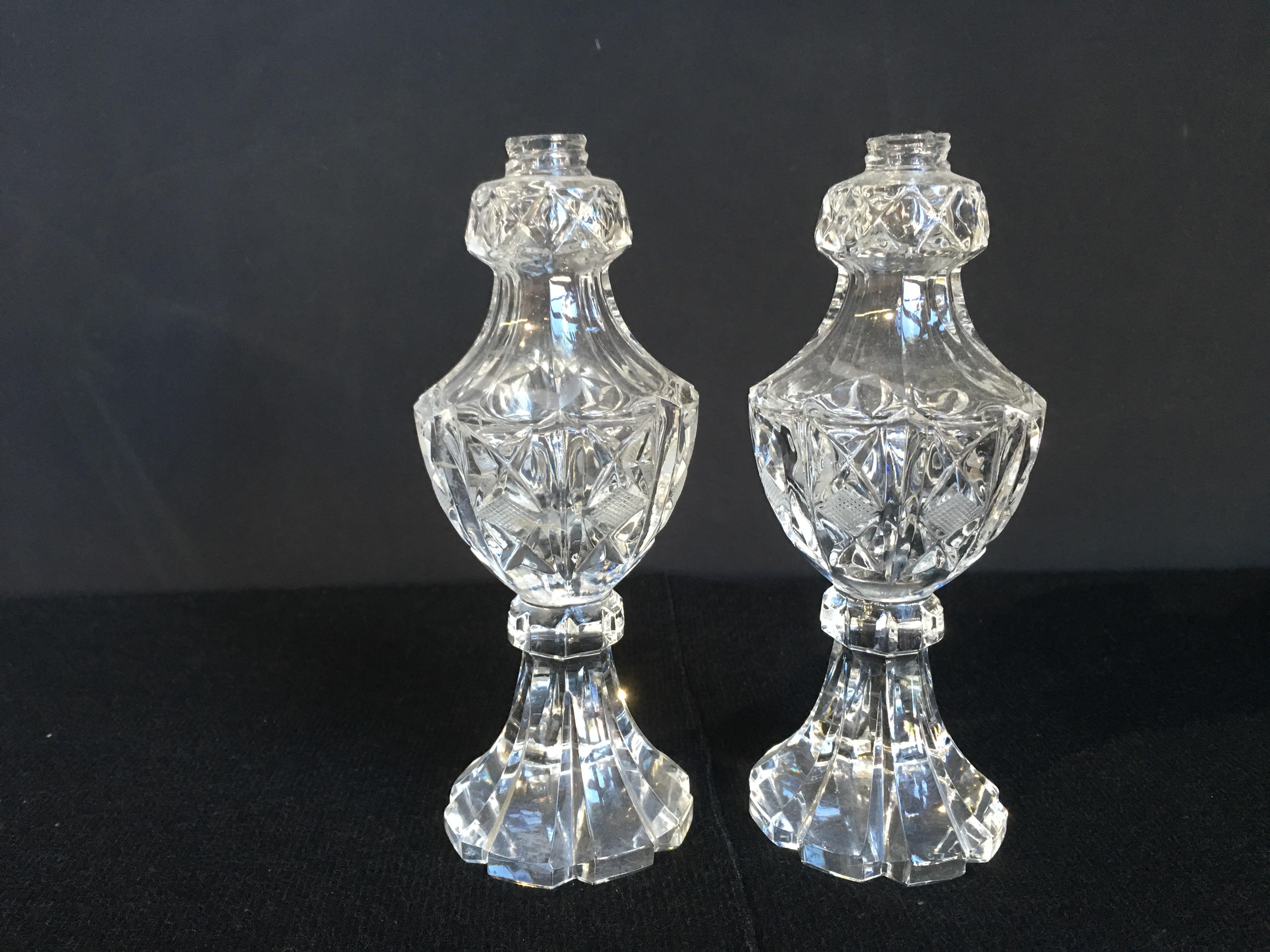 Antique Cut Glass Bud Vase (Set) 4"x2" rentals online 10/day