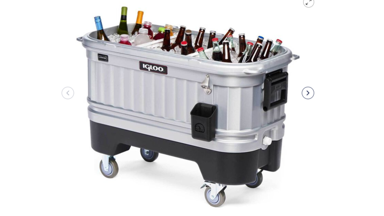 Cooler 125 Quart Party Bar (Holds 158 Cans)