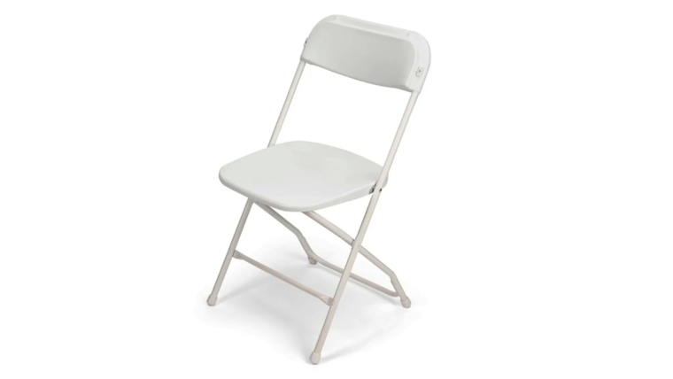 Folding Chair WHITE (plastic seat and back)