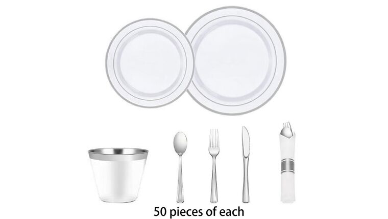 Dinnerware Set for 50 guests