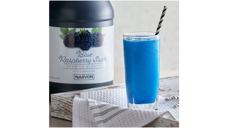 Slush Syrup Concentrate - Slushie Slushy mix - Blue Rasberry Slush - 1 gallon concentrate - 2