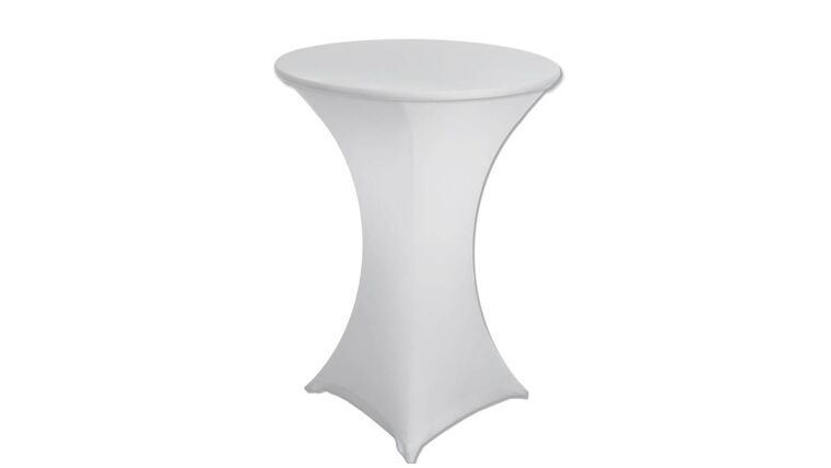30 inch Cover Cocktail Table Cover 30" - White