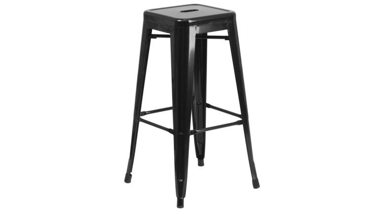 Black Bar Stool 30" Metal