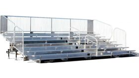 Image of a 8-Row Portable Bleachers