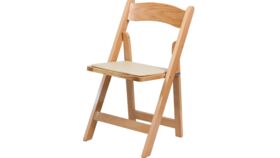 Image of a Natural Wood Folding Chairs