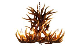 Image of a Antler Resin Chandelier (Large)