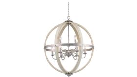 Image of a Chandelier - Farmhouse Antique White
