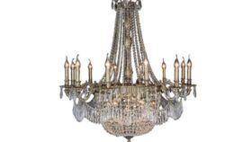 Image of a Gold Crystal Chandelier (Large)