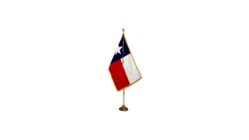 Image of a 8' Indoor Texas Flag Pole & Stand Set