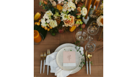 Image of a 10' Santorini Dining Table - Weathered Wood Top