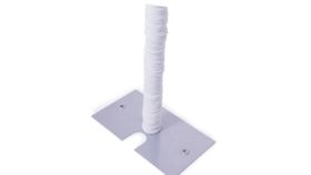 Image of a White Pole Cover Spandex  20ft