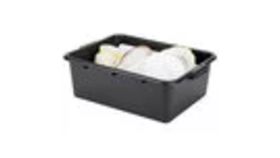 Image of a Black Dishes Tub, Box