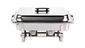 Image of a 8 Qt. Full Size Stainless Steel Chafer