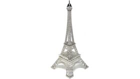 Image of a 15" Eiffel Tower Statue Decor Alloy Metal, Silver