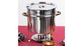 Image of a 11 Qt. Deluxe Gold Accent Soup Chafer