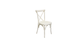 Image of a Cross Back Chair - Vintage White