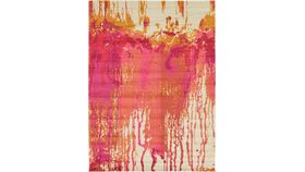 Image of a Area Rug - Pink Gold Abstract