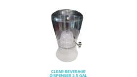 Image of a Beverage Clear Dispenser 3.5 Gal