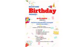 Image of a Backyard Birthday Package 1