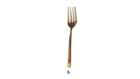 Image of a Gold Desert Fork Flatware