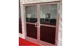 Image of a Double Glass Door Entrance - Legacy Tent