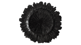 Image of a 13" Black Glass Charger Plate