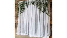 White Chiffon Drape curtain image