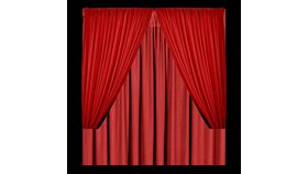Image of a Draping Double Layer Tie-Back 10’-18’ High - Standard Red