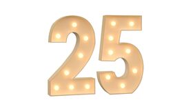 Image of a "25" Marquee Set