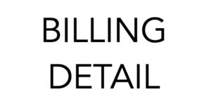 Image of a Billing Detail