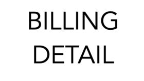 Image of a Billing Detail