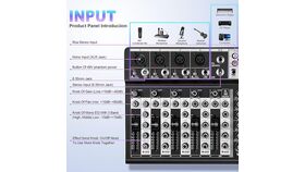 Image of a 6 Channel Audio Mixer