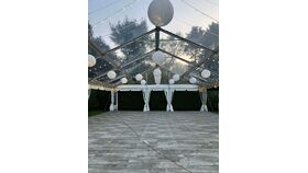 Image of a Grey Barnboard Event Flooring