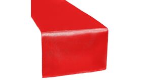 Image of a 12" 108" Red Satin Runner