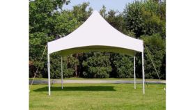 Image of a 10' x 10' White High Peak Tent