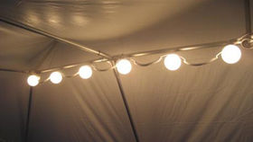 Image of a Tent Light String-  6 Globe