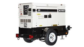 Image of a 20 kW Single Phase generator with 1.0 power factor and 12/240 volt output.