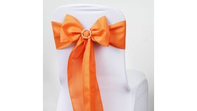 Image of a 6" W x 106" L Orange Polyester Sash