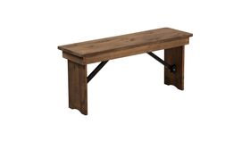 Image of a 40" Pine Wood Folding Farm Bench