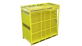Image of a 210' Yellow Full Pallet Of Perimeter Patrol Fencing Rental