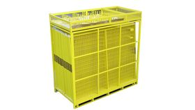 Image of a 210' Yellow Full Pallet Of Perimeter Patrol Fencing Rental