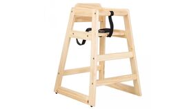 Image of a High Chair - Natural Wood - Kids