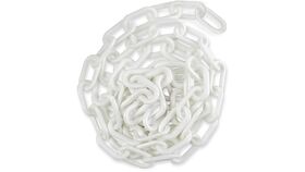 Image of a 10' White Plastic Stanchion Chain