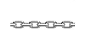 Image of a 25' Metal Stanchion Chain - Chrome