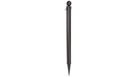 Image of a 35"H x 2.5"D Black Plastic Stanchion Ground Pole