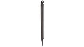 Image of a 35"H x 2.5"D Black Plastic Stanchion Ground Pole