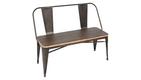 Image of a 41" Antique Oregon Industrial Bench - Expresso