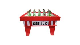 Image of a 2' x 2' Glass Coke Bottle Ring Toss Game