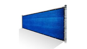 Image of a 25' x 4' Privacy Wind Screen Rental - Blue